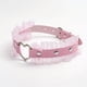 thumbnail image 2 of Flirty and Restrictive Pink Man Footman Gay Fun Collar for Couples - PU Leather Lace Collar and Leash for BDSM Sexual Stimulation and Erotic Play, 2 of 2