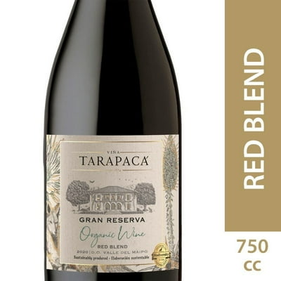 Vino Tinto Gran Reserva Orgánico Blend 14.2° Botella 750 Cc Tarapacá
