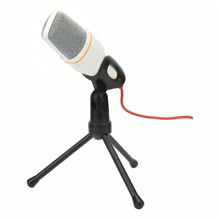Genérico - Micrófono Estudio Condensador Atril Escritorio Blanco