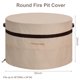 thumbnail image 3 of Funda para fogatas PATIOASIS, redonda, 91 cm, impermeable, color beige, 3 of 5