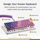 thumbnail image 2 of Teclado GLORIOUS GMMK 3 65% blanco con perilla, 2 of 7