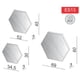 thumbnail image 2 of Set 3 Espejos Hexagonales, 2 of 3