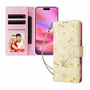 Foxdock Funda Tipo Cartera Floral Para Samsung Galaxy A32 4G ,Funda Con Tapa De Cuero Pu, Protección Antigolpes Con Ranuras Para Tarjetas Y Soporte