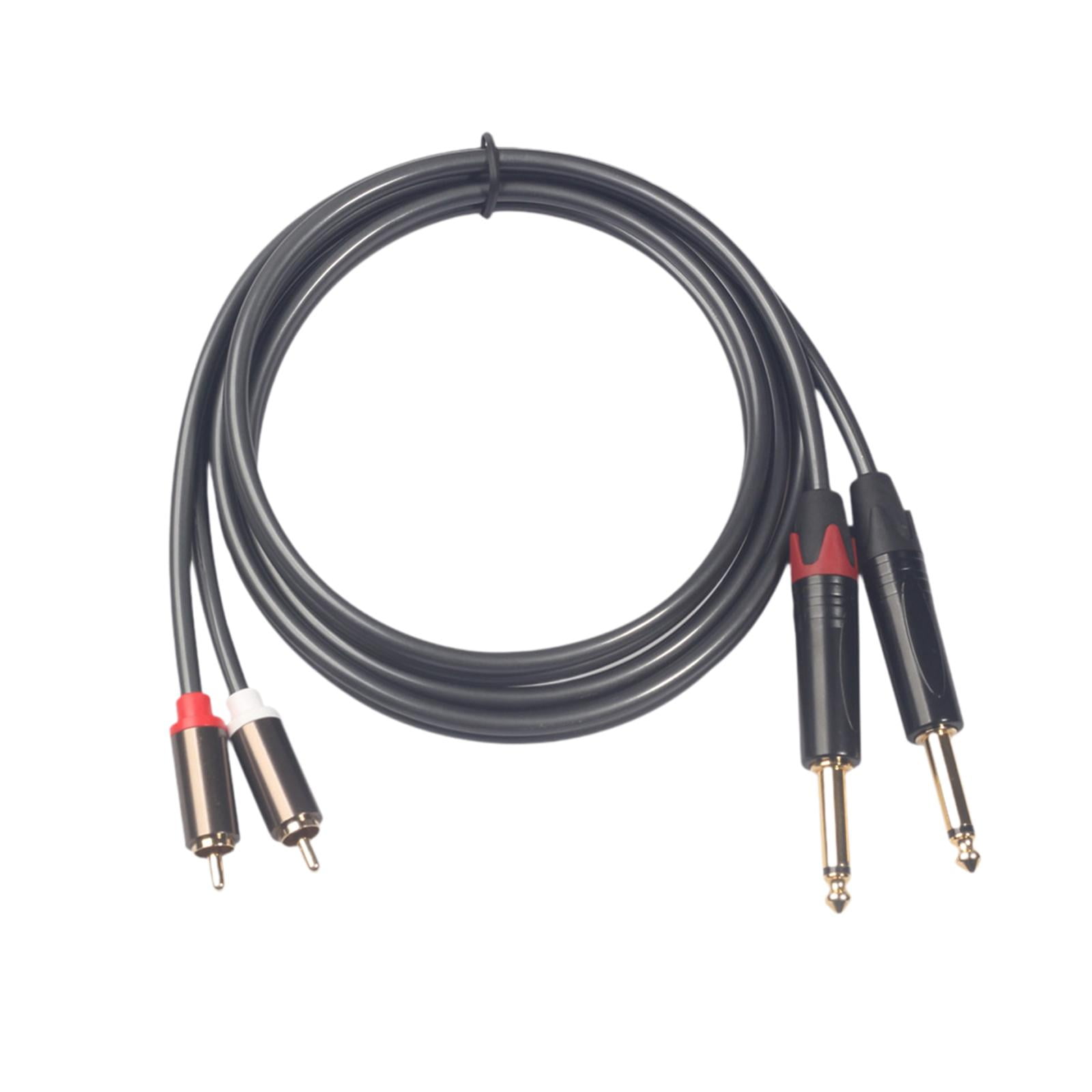 Magideal - Cable De Extensión Guitarra Estable Audio Cable Rca Masculino A Rca Masculino Para Dvd De Micrófono, Tv, Amplificador De Mezcladores De Computadora , 300 Cm