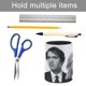 thumbnail image 5 of Nirvana-theme Cylinder Pen Holder Pencil Organizer with Flannel Lining PVC Leather Material Cardboard Base for study work 10*8CM, 5 of 6