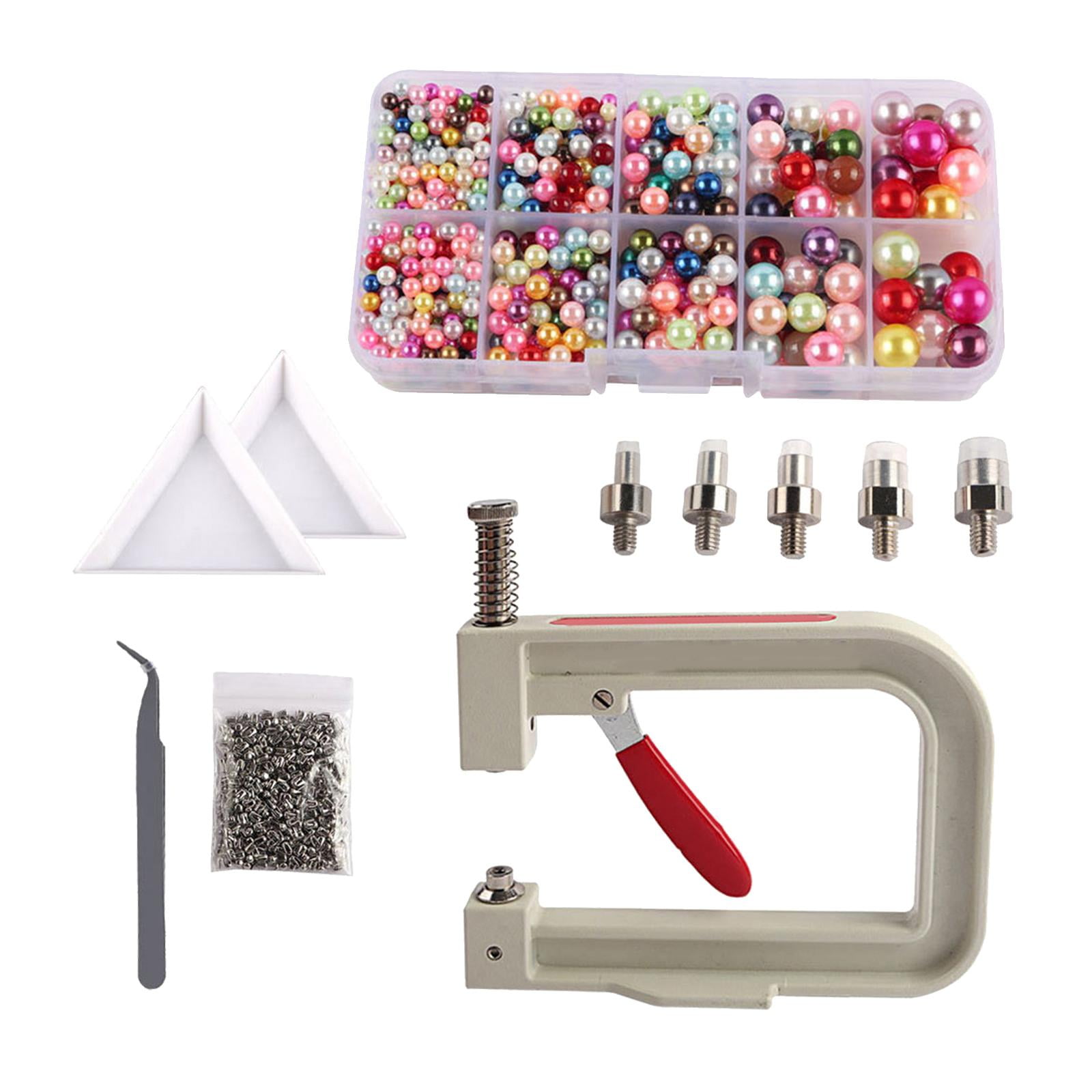 Bothyi - Máquina De Ajuste Hecha A Mano De Perlas Accesorios Artesanales De Bricolaje Hechos A Mano Para Perforadora De Tapas Multicolor