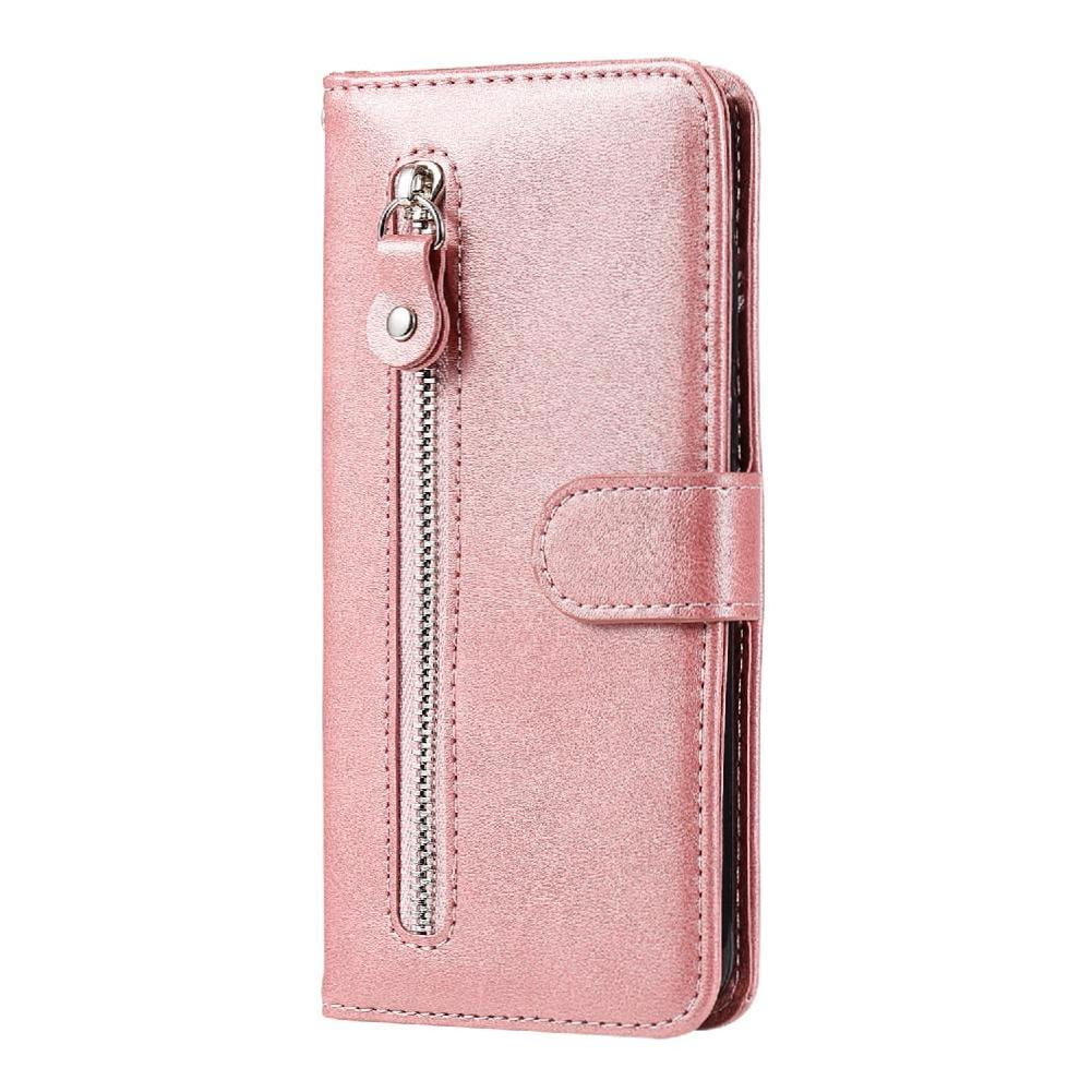 Gangxun - Funda Con Cremallera Para Xiaomi Redmi Note 10s, Carcasa Cartera De Cuero Pu Con Soporte Y Tarjetero