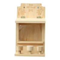 Ioensy - Casa Versátil De Alimentación De Ardillas Estaciones De Alimentación De Ardillas Fáciles De Limpiar Madera