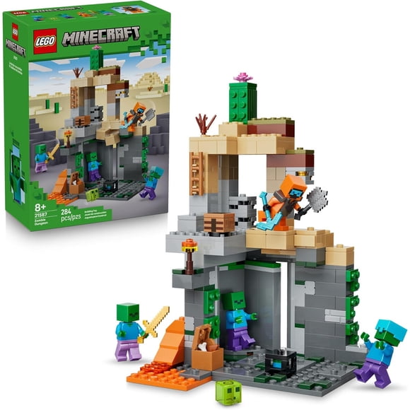 LEGO Minecraft Mazmorra Zombie 21587 Set 284 Piezas