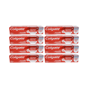 Pack 8 Pasta Dental Colgate Luminous White Brilliant 140G