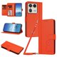 thumbnail image 1 of Funda Cartera Trébol para Motorola Edge 50 Ultra 5G con Ranuras Tarjetas y Carga Inalámbrica Naranja, 1 of 6