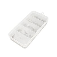 Ioensy - 250 Uds Broche De Pesca Con Mosca 5 Tamaños Sin Nudo Broche Para Moscas Anzuelo Señuelos Jigs Señuelos