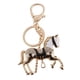 thumbnail image 3 of Diamantes De Imitación Caballos Colgante De Cadena Cristal Negro Llave Llavero, 3 of 4