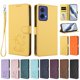 thumbnail image 3 of Funda Billetera con Relieve de Gato para Motorola MOTO G85 5G, Amarillo, 3 of 6