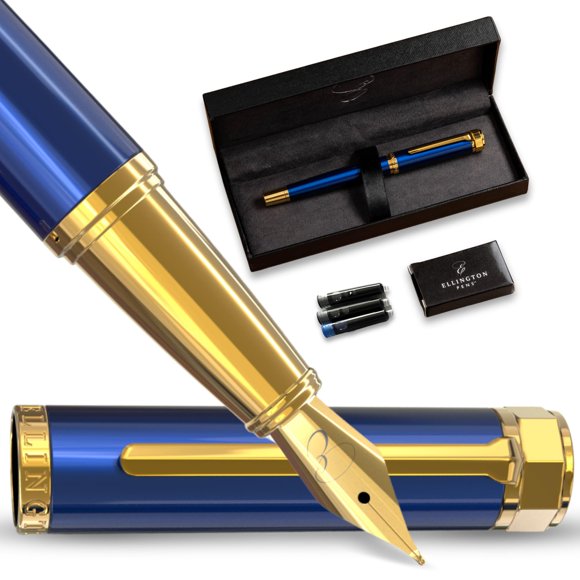 Pluma fuente Ellington Pens Luxury The Nautilus con 3 cartuchos de tinta