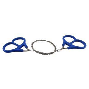 Magideal - Con Anillos Motosierra De Mano Portátil Fácil De Llevar Equipo De Motosierra Ligero Corte Al Aire Libre Cuerda De Alambre De Acero