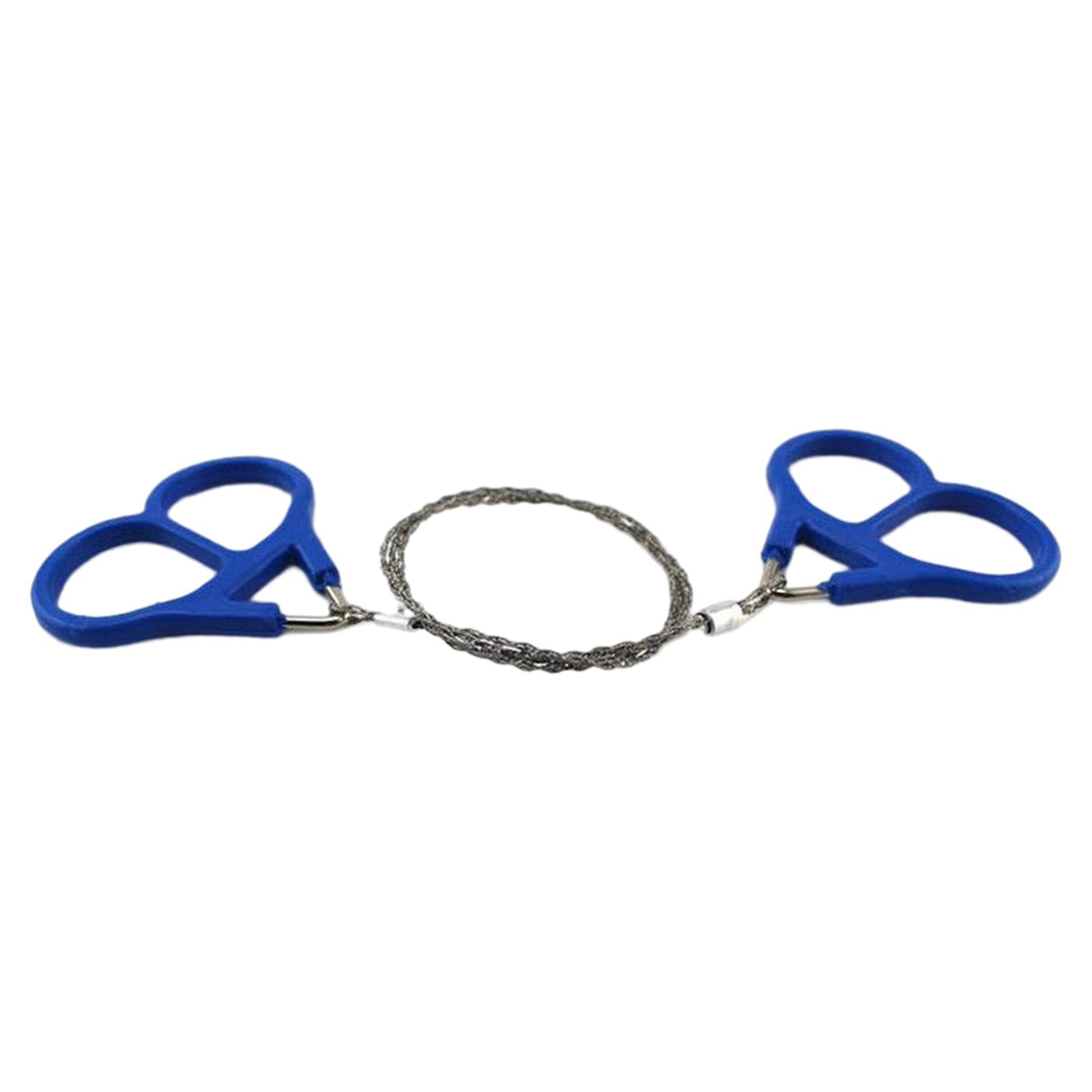 Magideal - Con Anillos Motosierra De Mano Portátil Fácil De Llevar Equipo De Motosierra Ligero Corte Al Aire Libre Cuerda De Alambre De Acero