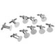 thumbnail image 2 of 10 Piezas De Gemelos Para Hombre Puerta De Gemelos Respaldos De Espalda Blancos Hallazgos Joyería 15mm Plata, 2 of 3