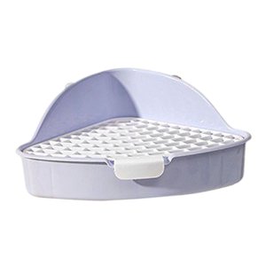 Ioensy - Entrenador Para Orinal Para Mascotas Con Cierre A Presión Otros Animales Caja De Arena Para Conejos Azul