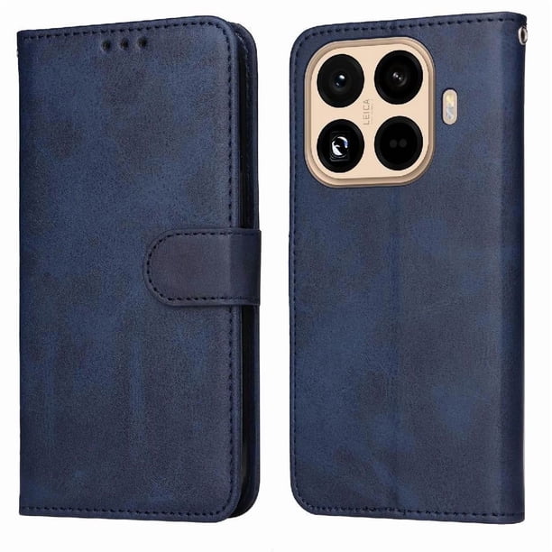Funda Billetera para Xiaomi 15T Pro con Porta Tarjetas y Soporte Ajustable Azul