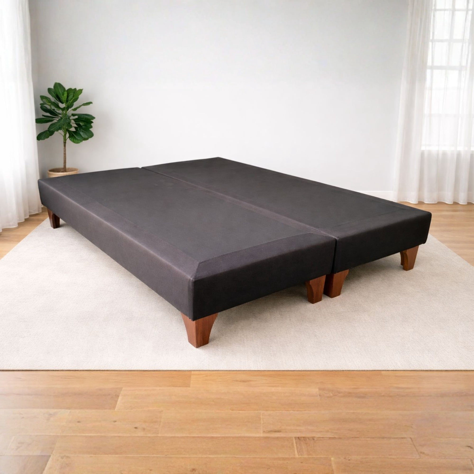 Construcsofá - Base King Tela Negro