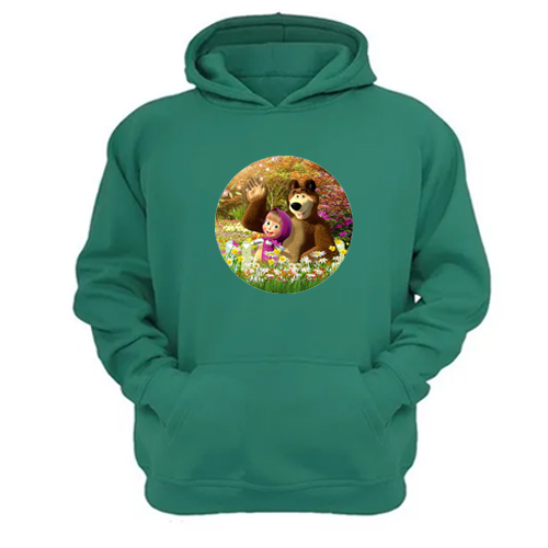 Genérico - Poleron Canguro Macha Verde Aguamarina Talla Xs Unisex