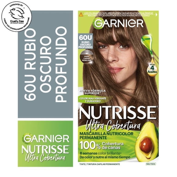 Coloración Nutrisse Cabello 60 Rubio Oscuro Profundo