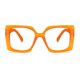 thumbnail image 2 of Gafas de lectura Bullabulling Retro Bloqueo de Luz Azul 2.25 Naranja, 2 of 6