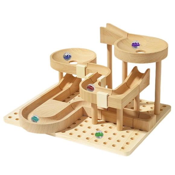Pista De Madera Para Hacer Canicas, Juguete Para Hacer Tú Mismo, Kits De Construcción Para Vacaciones, Adolescentes, Adultos, Pasatiempos