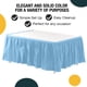 thumbnail image 2 of Falda para mesa Exquisite Pack de 6 74 cm × 4,2 m Azul claro, 2 of 8