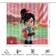 thumbnail image 2 of Juego de Cortina de Baño y Alfombras Temático Vanellope Desmarcar 4 Piezas, 2 of 6