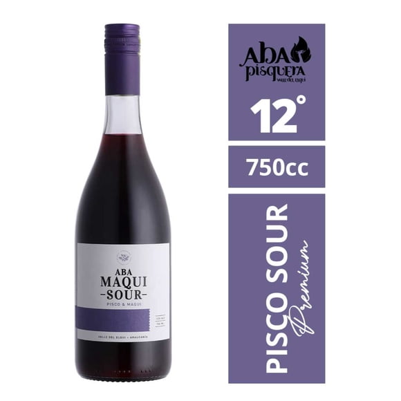 Cóctel Pisco Sour Maqui 12° Botella, 750 ml