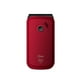 thumbnail image 3 of Telefono Celular Senior Tipo Almeja 3G Rojo Shell Shape 8091 Mlab, 3 of 6