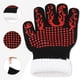 thumbnail image 5 of Guantes de Horno de Silicona, Guantes de Cocina Resistentes al Calor con Tejido, Agarre Flexible para Hornear, Asar, Juego de Manoplas de Cocina 2 Piezas Rojo 12.6x5 pulgadas, 5 of 6