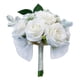 thumbnail image 2 of Ramo De Flores Artificiales Para Novia, Media Bola Rústica, Color Blanco, 2 of 5