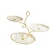 thumbnail image 4 of Soporte Para Cupcakes De 3 Niveles, Plato De Frutas Secas Para Banquetes De Fiestas, Comedor, Amarillo Y Dorado, 4 of 5