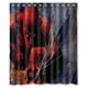 thumbnail image 1 of Cortina de ducha de superhéroe Spiderman, juego de cortina de baño con ganchos, tamaño 60 x 72 pulgadas, 1 of 3