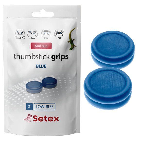 Setex - Set de 2 cubiertas de agarre para joystick, azul