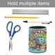 thumbnail image 5 of Harvey Beaks-theme Cylinder Pen Holder Pencil Organizer with Flannel Lining PVC Leather Material Cardboard Base for study work 10*8CM, 5 of 6