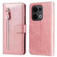 Gangxun - Funda Con Cremallera Para Oppo Reno 14F 5G, Carcasa Cartera De Cuero Pu Con Soporte Y Tarjetero