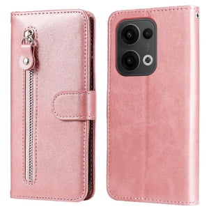 Gangxun - Funda Con Cremallera Para Oppo Reno 14F 5G, Carcasa Cartera De Cuero Pu Con Soporte Y Tarjetero