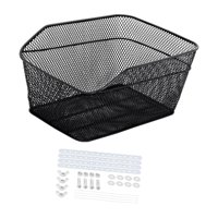 Magideal - Cesta Trasera Para Bicicleta, Cesta Trasera Para Bicicleta, Metal, Extraíble, Cesta Trasera Universal Para Bicicleta, Portaequipajes, Cesta De Almacen