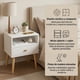 thumbnail image 2 of Velador Minimalista Moderno Con Cajón Home Design 60x40x30 Mate Blanco, 2 of 8