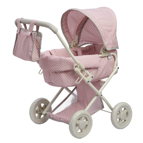 Cochecito para Muñecas Olivia's Little World con Capazo Desmontable Rosa