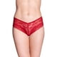 thumbnail image 1 of Calzón Bikini Encaje Mujer Rojo XL, 1 of 3
