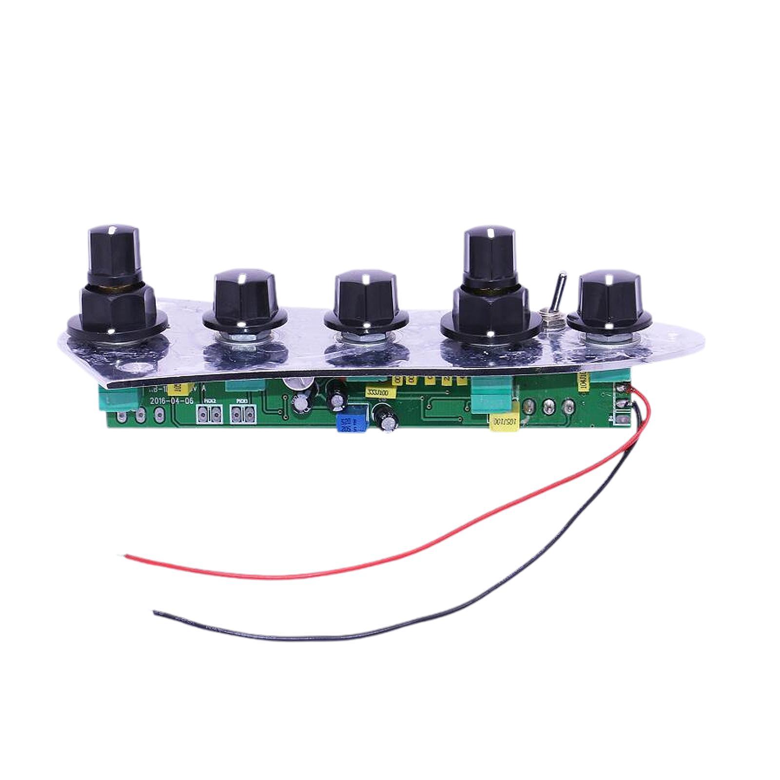 Magideal - Conjunto De Circuito De Control De Placa De Control Cargada De Guitarra Eléctrica, Pieza De Repuesto, 5 Vías, Tablero De Control Cableado Con Arnés De