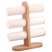 Ioensy - Estante De Exhibición De Joyería T Bar Pulsera Rack Reloj De Pulsera Organizador Blanco