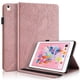 thumbnail image 1 of Funda con relieve del Árbol de la Vida para tablet ipad 5/6/8/9 con soporte, ranuras para tarjetas y soporte para lápiz óptico. Oro, 1 of 6