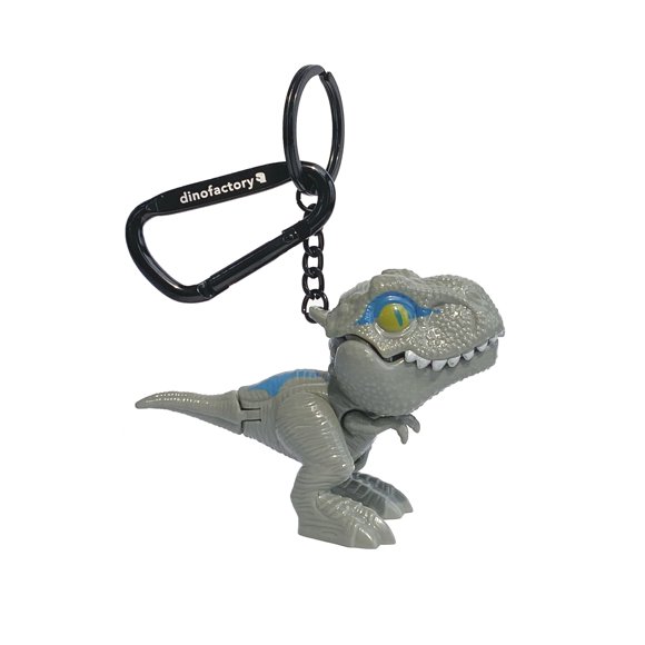 Llavero Dinofactory 5 cm Mosquetón GRIS