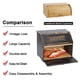 thumbnail image 3 of Panera HOMEKOKO de madera de bambú de doble capa de gran capacidad, 3 of 7